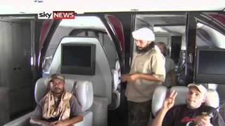 Libya Conflict Inside Colonel Gaddafis Private Jet [upl. by Publias]