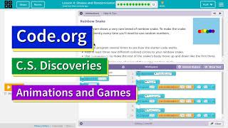 Codeorg Lesson 67 Random Numbers  Tutorial with Answers  Unit 3 CS Discoveries [upl. by Eeryt]