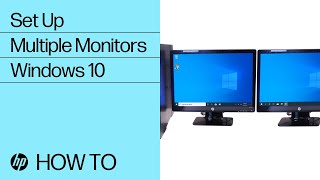 Set Up Multiple Monitors in Windows 10  HP Computers  HP Support [upl. by Shauna]