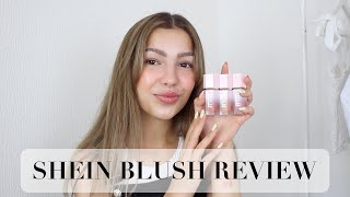 SHEIN Liquid Blush Review  SheGlam Cream Blushes [upl. by Tama538]