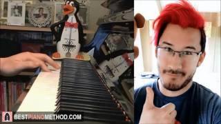 MARKIPLIER Outro Song  quotCrazy La Paintquot  MiniMusicMan Piano Cover by Amosdoll [upl. by Esinel]