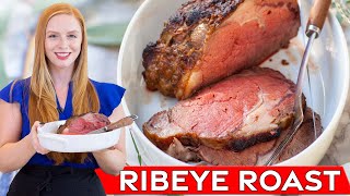 Easy Garlic amp Herb Ribeye Roast Beef Recipe  Perfect for holidays [upl. by Fantasia]