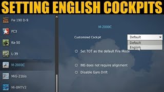 Explained How To Set English Cockpit In Your Plane  DCS WORLD [upl. by Werna880]