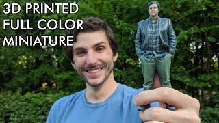 3D Printing a Full Color Selfie from 3D Scan  Making Miniatures of Yourself [upl. by Annawit]