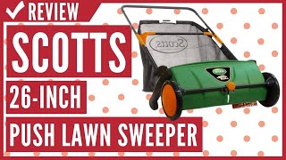 Scotts Outdoor Power Tools LSW70026S 26Inch Push Lawn Sweeper Review [upl. by Hoppe]