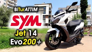 SYM Jet 14 Evo 200 Plus İle quotBi Tur Attımquot [upl. by Goodyear]