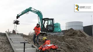 Kobelco SK85MSR7 voor Kees van Kessel Infra [upl. by Cadel]