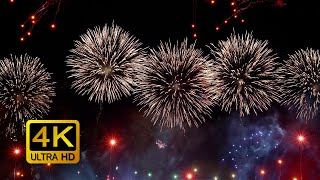 Colorful Firework and Light Show with Sounds Screensaver 4K UltraHD 60p [upl. by Anead]