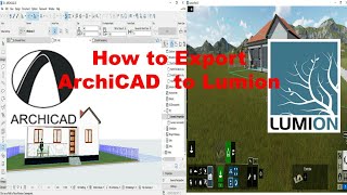 How to export ArchiCAD to Lumion  which format we use to Export ArchiCAD into Lumion collada format [upl. by Hui]