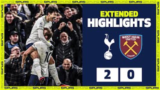 Son and Royal burst Hammers bubble  EXTENDED HIGHLIGHTS  Spurs 20 West Ham [upl. by Manoff]