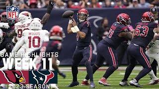 Arizona Cardinals vs Houston Texans  2023 Week 11 Game Highlights [upl. by Anselme]