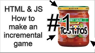 HTML amp JS  How to make an incrementalclicker game  1 The Basics [upl. by Tenrag]