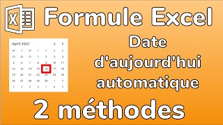 Formule Excel  Comment ajouter la date du jour automatique  Formule AUJOURDHUI  Docteur Excel [upl. by Moriah]