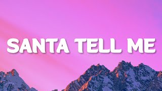 Ariana Grande  Santa Tell Me Lyrics [upl. by Liuka]