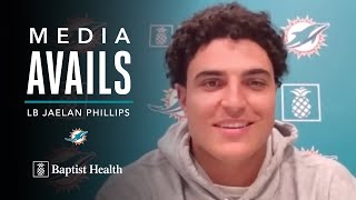 Jaelan Phillips meets with the media  Miami Dolphins [upl. by Busey]