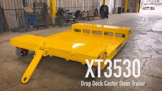 Hamilton Caster  Drop Deck Caster Steer Trailer  XT3530 [upl. by Aizitel]