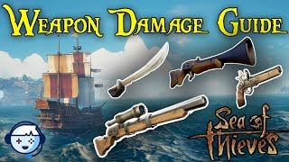 Sea of Thieves Weapon Damage Guide  New Weapon Balancing Update  PC And Xbox [upl. by Notirb]