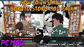 How to Install Boruto Storm 2021 Mod Pack PC Only [upl. by Nodnarbal]