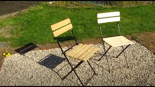 Upcycling  Alte Biergartenstühle und Bänke restaurieren Teil 2 [upl. by Aytak]