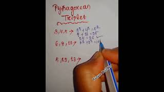 Pythagorean Triplets Learn Math [upl. by Junette]