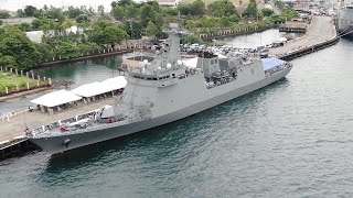 BRP JOSE RIZAL FF150 FORMALLY ENTERS NAVAL SERVICE [upl. by Ettesel]