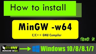 how to install MingGW w64 on windows 10  CC Compiler [upl. by Waylin]