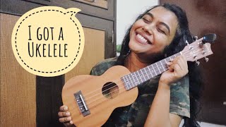 unboxing my ukelele 🤩  Kadence Ukelele Review  Riya Basu [upl. by Yelreveb531]