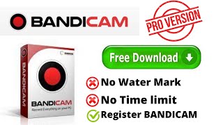 how to download BANDICAM Pro version Free [upl. by Somerville]