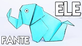 Cómo hacer un ELEFANTE de PAPEL  Origami [upl. by Larue27]