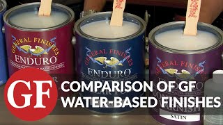 Comparison of General Finishes WaterBased Topcoats [upl. by Melisent]