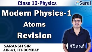 Modern PhysicsAtoms Revision Physics Class 12 JEE NEET [upl. by Launce276]