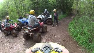 Ardennen Quadrijden helmetcam  blubber rondje [upl. by Jamey96]