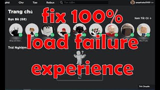 Fix Experiences failed to load Roblox in Vietnam  100 success [upl. by Wehner]