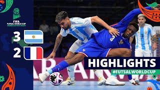 Argentina v France  FIFA Futsal World Cup 2024  Semifinals  Highlights [upl. by Blakely]