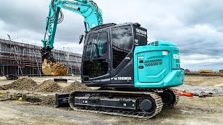 Abernethy Haulage takes delivery of the first Kobelco SK100MSR7 excavator in New Zealand [upl. by Jasper]