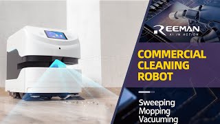 Threeinone commercial cleaning robot for sweeping mopping and scrubbing [upl. by Llezniuq]