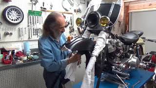 Install New Front Fender On a Harley Davidson FL [upl. by Demmy405]