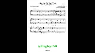 The Nigerian National Anthem  Nigeria We Hail Thee [upl. by Am]