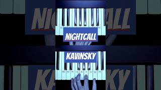 Nightcall  Kavinsky Nightcall Kavinsky Piano Music Paris2024 Olympics Tutorial Dj France [upl. by Zelle924]