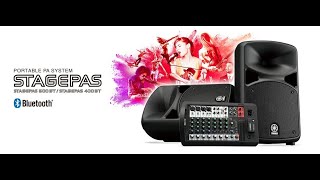 Yamaha Portable PA system quotSTAGEPAS 1Kquot Simple setup amp professional sound [upl. by Thgirw]