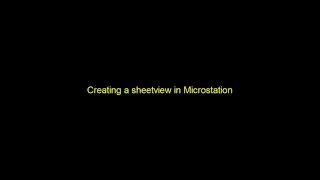 How to create a Sheet view in microstation [upl. by Madaih]