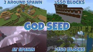 GOD SEED for Minecraft Bedrock 118  Best Survival Seed  AZcraft [upl. by Hadrian]