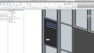 Revit Muro Cortina Personalizar paneles [upl. by Naiditch]