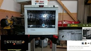 Cabelas Commercial Dehydrator 80 LITER Review And Deer Jerky Dehydrating By KVUSMC [upl. by Funk]