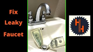 💦 FIX A LEAKY FAUCET In 53 seconds [upl. by Legge]