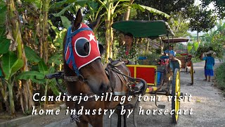 Candirejo village tour visit home industry by horsecart [upl. by Erreipnaej769]