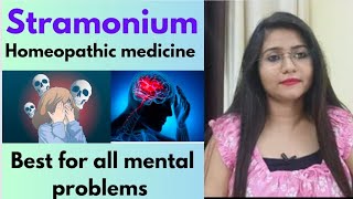 Stramonium homeopathic medicine for mental problems  Mania schizophrenia bipolar stammering [upl. by Adnahc]