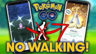 How to EVOLVE FEEBAS into MILOTIC in POKEMON GO WITHOUT WALKING shorts [upl. by Auhel]