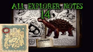 How To Find All Explorer Notes On The Island  Ark Survival Evolved  Part 14 [upl. by Arbmik]