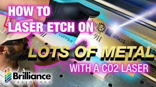 How to Laser Engrave On Metal With A Co2 Laser  A Complete How to Guide  Brilliance Laser Inks [upl. by Joy932]